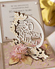 kartki scrapbooking 30 rocznica ślubu, perłowe gody, exploding box, kartka 3d