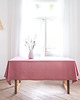 obrusy i serwetki Lniany obrus z listwą heavy linen DUSTY PINK