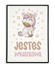 plakaty Plakat  JEDNOROŻEC dla dziecka JESTEŚ WYJĄTKOWA