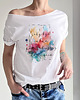 t-shirt damskie By być wolną Biały Oversize