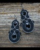kolczyki soutache Czarne kolczyki sutasz
