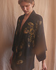 bluzki kimonowe damskie GOLDEN BLACK - kimono ręcznie zdobione