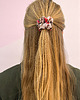 gumki do włosów Jedwabna scrunchie gumka frotka midi róże i panterka