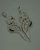 nausznice Długie, oryginalne kolczyki czarny agat wire wrapping