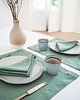 obrusy i serwetki Serwetka Lniana Heavy Linen Eucalyptus Green