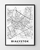 plakaty Plakat Mapa Białystok - różne formaty
