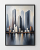 plakaty Plakat  Silver city abstrakcja