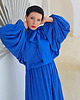 sukienki maxi damskie New SUKIENKA Blu santorini