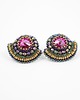 kolczyki swarovski Kolczyki Swarovski Wachlarze fuchsia