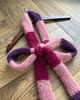 szale damskie Szalik&scrunchie wełniano jedwabne Komplet