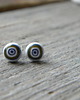kolczyki wire wrapping Szalone oczy    - sztyfty
