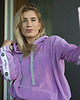 spodnie dresowe damskie Damskie dresy welurowe Lila