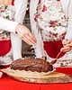 fartuchy kuchenne Elegancki Fartuch Kuchenny w róże - Prezent dla Babci Mamy Córki