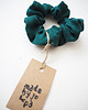 gumki do włosów 100% len, scrunchie