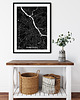 plakaty Mapa plakat - Warszawa