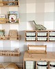 meble do pokoju dziecka Naklejki na pojemniki Trofast Ikea krata zielona