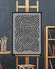 tapety i naklejki ścienne Powtarzalny szablon malarski / WAVY LINES
