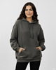 bluza z kapturem damska Bluza oversize czarna sprana bawełna organiczna