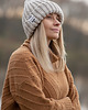 czapki damskie Wełniana czapka beanie Chunky Knit - BEIGE