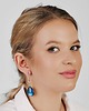 kolczyki szklane Niebieskie kolczyki o perłowym blasku Ayliz e38/16