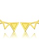 kolczyki pozłacane Kolczyki TRIANGLES- srebro złocone