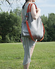 torby XXL Torba hobo XXL - szary, pomarańcz