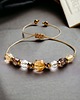 bransoletki z kamieni naturalnych DOBROBYT - amulet - cytryn,kwarc dymny,kryształ górski