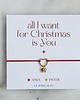 bransoletki na sznurku All I Want For Christmas Is You - Bransoletka z kamieniami miesiąca