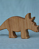 klocki i zabawki drewniane Drewniany dinozaur Triceratops