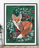 plakaty Wild Fox ilustracja drukowana