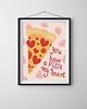 grafiki i ilustracje Plakat I love pizza