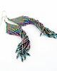 kolczyki - inne Indian green&pink