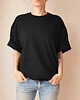 bluza bez kaptura damska Surowa Czarna Bluza 1 z 2 plus Kieszeń