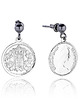 kolczyki srebrne Kolczyki srebrne Royal Coin Earrings in Silver
