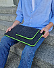 etui na laptopa FILCOWE ETUI na laptopa i zasilacz grafit fluo zielony zamek