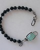 bransoletki srebrne -agat aqua-bransoletka-