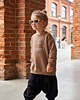 bluzy dla dziewczynki Bluza dziecięca DALEKO JESZCZE? - kawowa