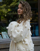 kardigany damskie Kardigan Agnes, bąble, handmade, suri alpaka