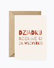 kartki okolicznościowe - wydruki Autorska kartka "Dziękuję Dziadku"