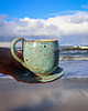 kubki Morski kubek 300 ml + talerzyk SEA LOVE hand made