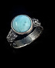 pierścionki srebrne Larimar w deszczu srebra