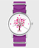 zegarki damskie Zegarek - Drzewko miłości - amarant, nato
