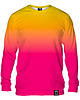bluza bez kaptura damska Bluza Bez Kaptura Damska DR.CROW Ombre Yellow Pink