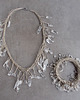 komplet biżuterii Kryształ  górski sople Komplet biżuterii