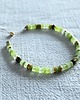 bransoletki na sznurku Bransoletka z naturalnymi kamieniami - Chalcedon, Peridot, Hematyt