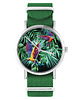 zegarki damskie Zegarek - Papugi, tropikalny - zielony, nylonowy