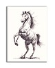 grafiki i ilustracje Grafika ręcznie malowana "Koń"