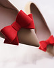 klipsy do butów Klipsy do butów Coquet-Kokardki 3D M/Red Suede