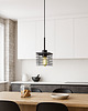 lampy wiszące Czarna mała lampa sufitowa do kuchni druciana loftowa LED CORIA LOFT