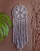łapacze snów Makrama boho - łapacz snów - mandala flower - szary
